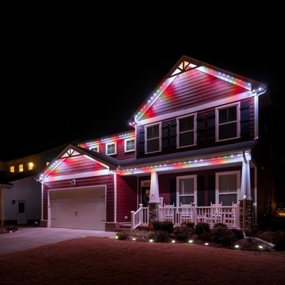 Permanent Roofline Lighting Photo