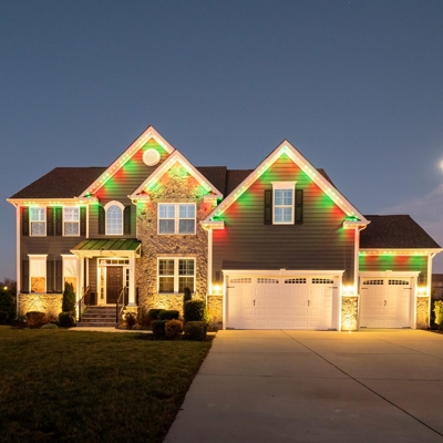 Permanent Roofline Lighting Photo