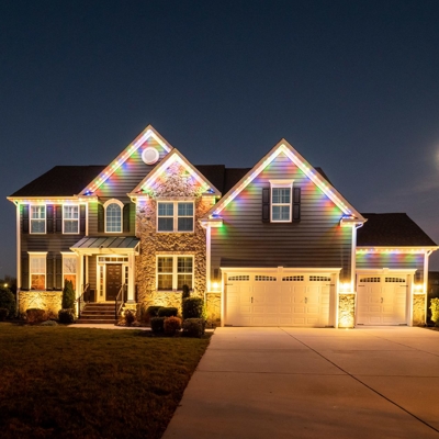 Permanent Roofline Lighting Photo