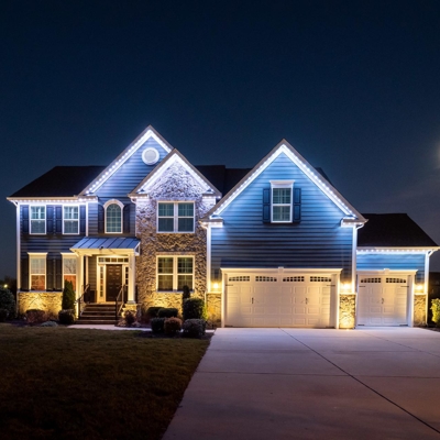 Permanent Roofline Lighting Photo