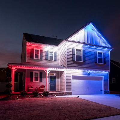 Permanent Roofline Lighting Photo