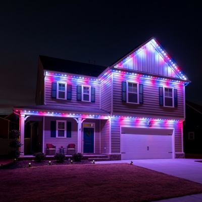 Permanent Roofline Lighting Photo