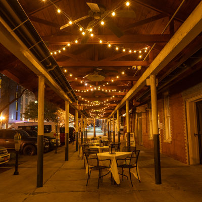 Bistro String Lighting Photo