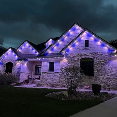 Permanent Roofline Lighting Photo