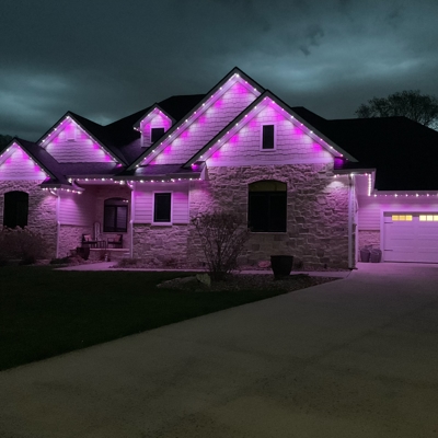 Permanent Roofline Lighting Photo