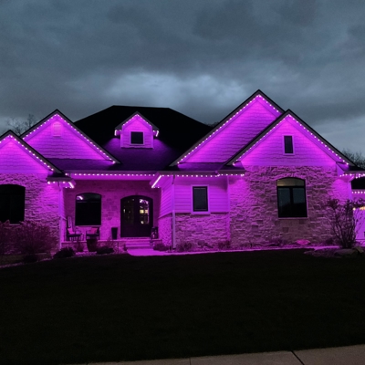 Permanent Roofline Lighting Photo