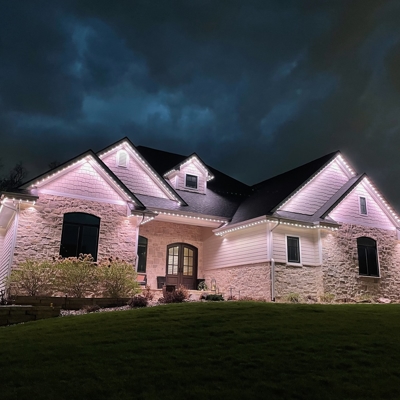 Permanent Roofline Lighting Photo