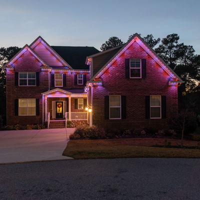 Permanent Roofline Lighting Photo