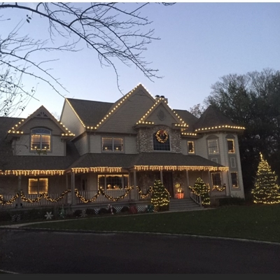 House with lights Photo