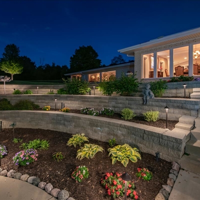 Garden and Patio Staircase Lighting Photo