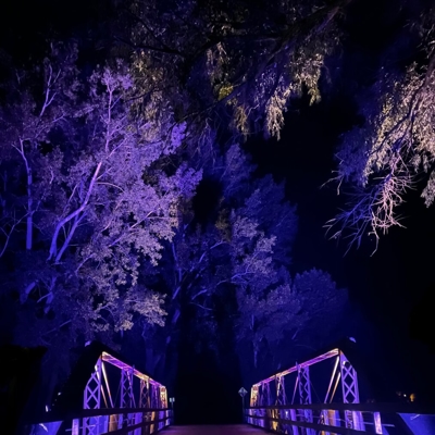 Historical Bridge Lighting - Clarion, IA Photo