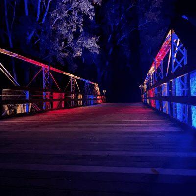 Historical Bridge Lighting - Clarion, IA Photo