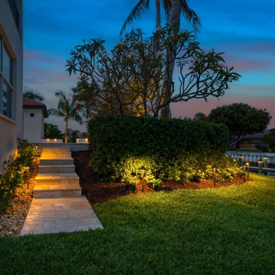 Make your pathways safe for guests in Miami with path lights.  Photo