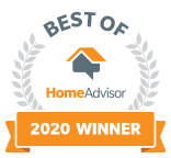 Badge for Best of 2020 winner from Home Advisor