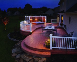 backyard deck lighting