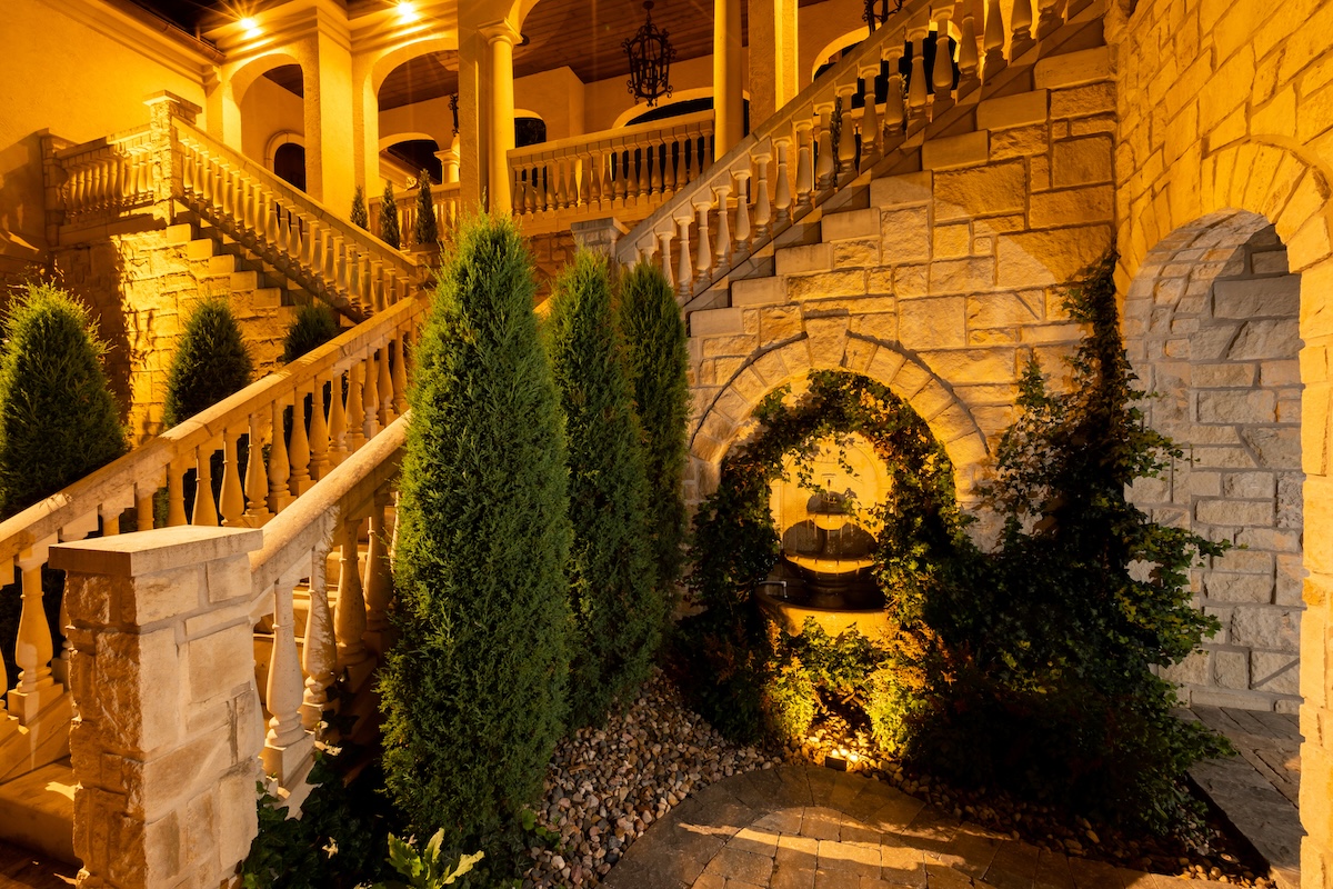 stone lighting for a home