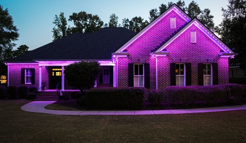 Defiance permanent roofline lighting near me