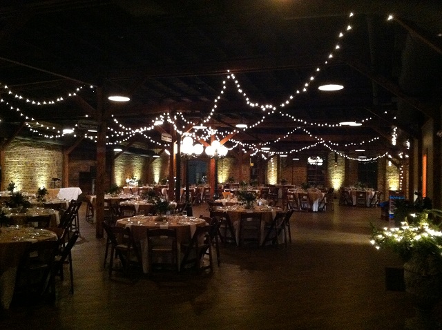 Banquet hall with specialty lighting
