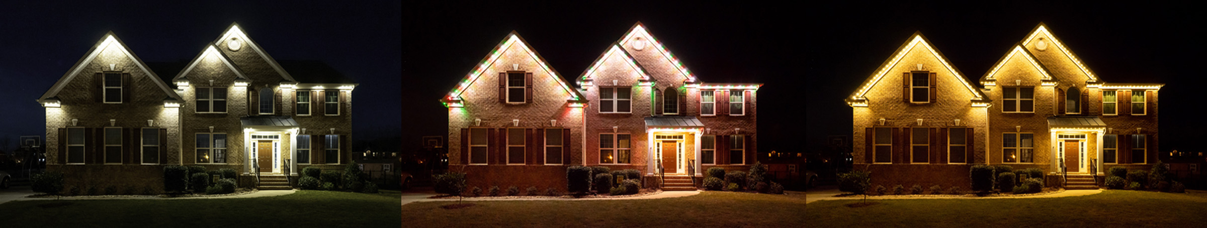 permanent roofline holiday lighting options