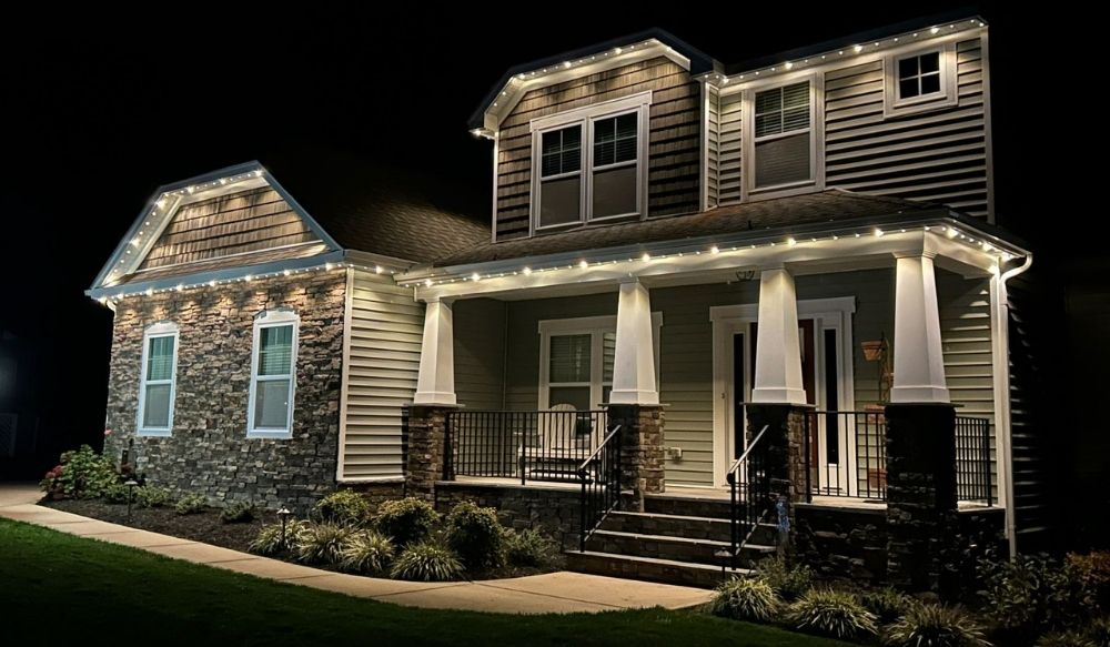 permanent roofline lighting near me Loveland OH