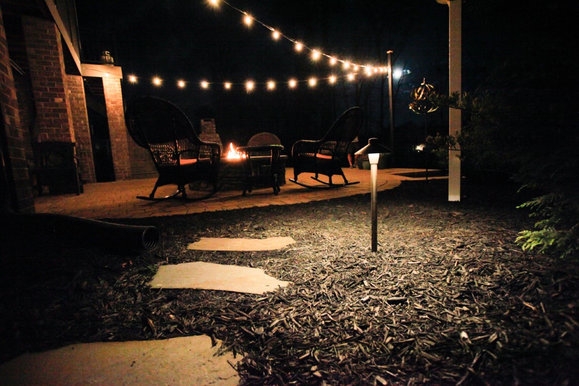 landscape lighting and outdoor string lighting for outdoor entertaining