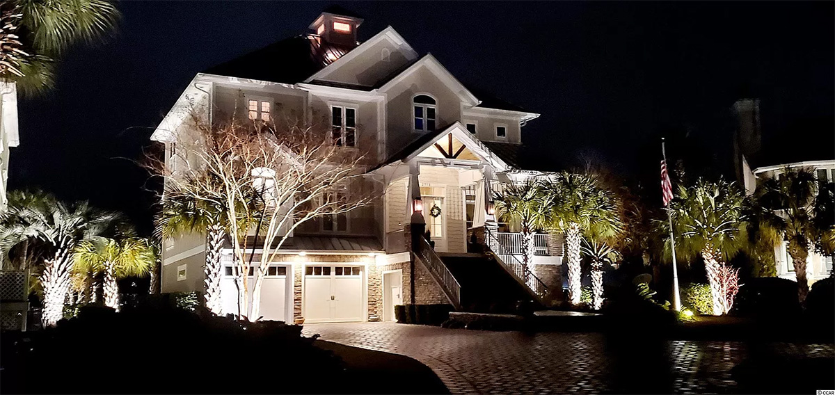 charleston home after outdoor lighting service