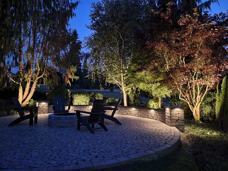 outdoor lighting in liveable space