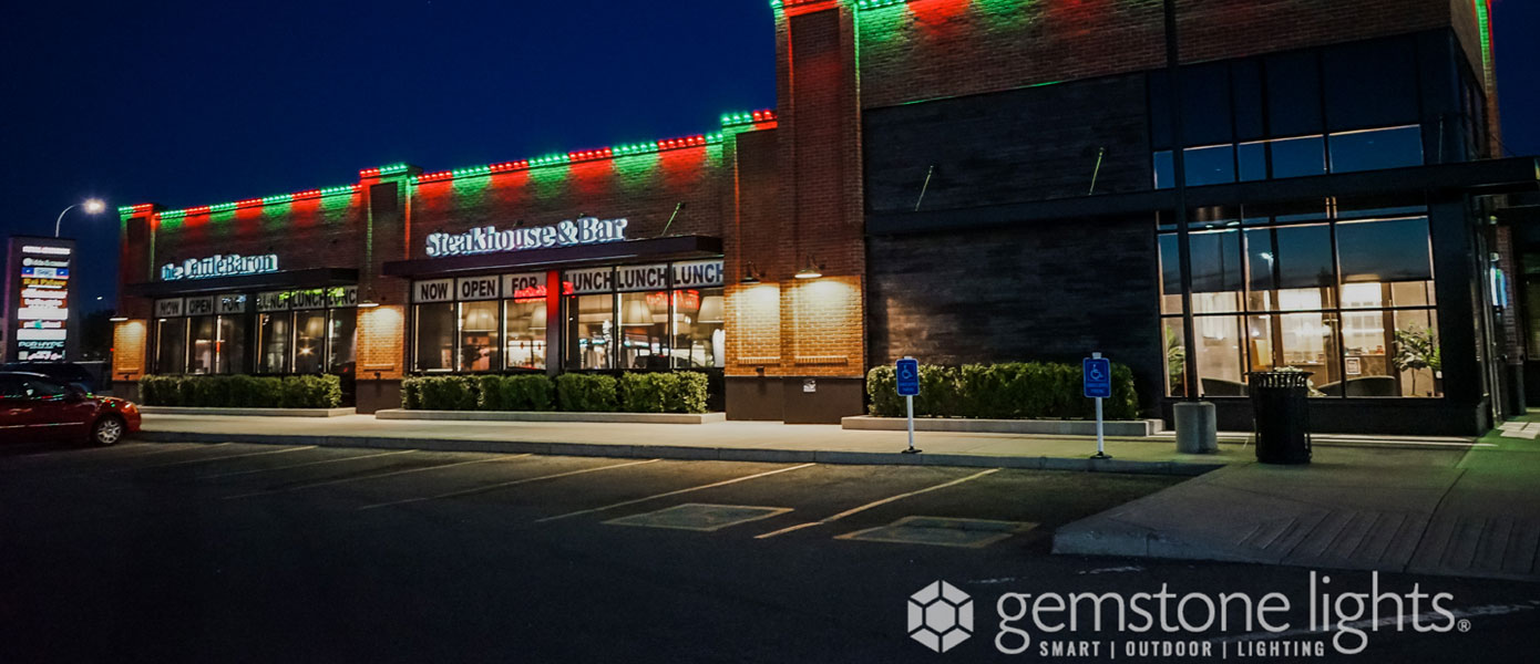commercial permanent roofline lighting Naperville, IL
