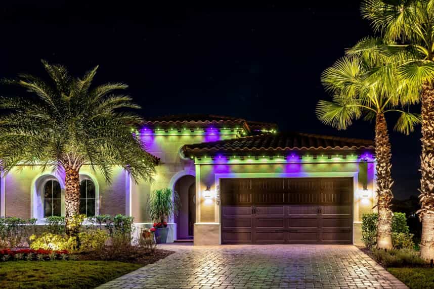 Permanent Roofline Color Changing Lights North Tampa