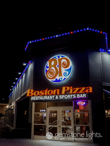 Boston Pizza Exterior at night