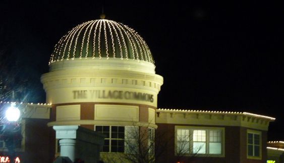 Dome with lights