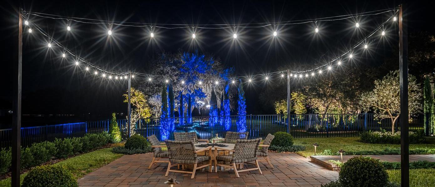 bistro landscape lighting installer in the Cary, NC