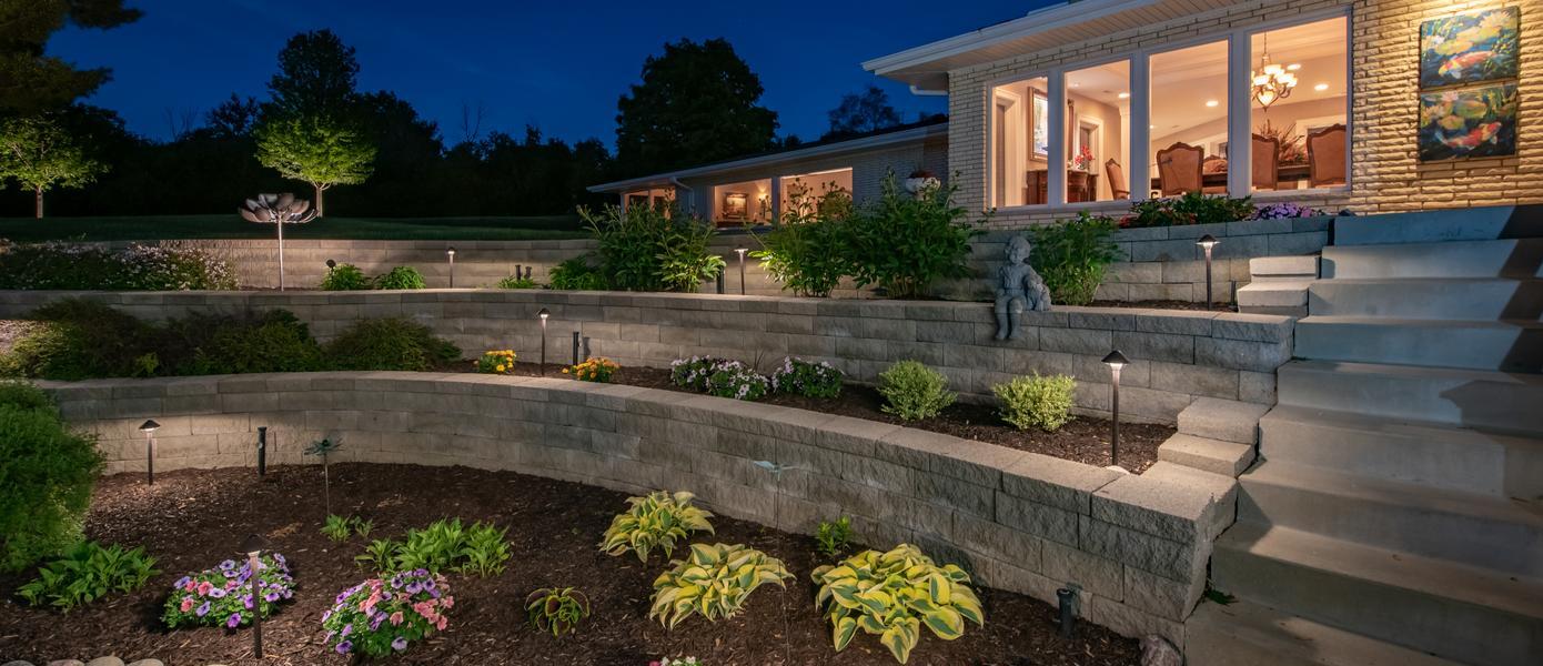hardscape lighting and outdoor lighting installer in Cary NC