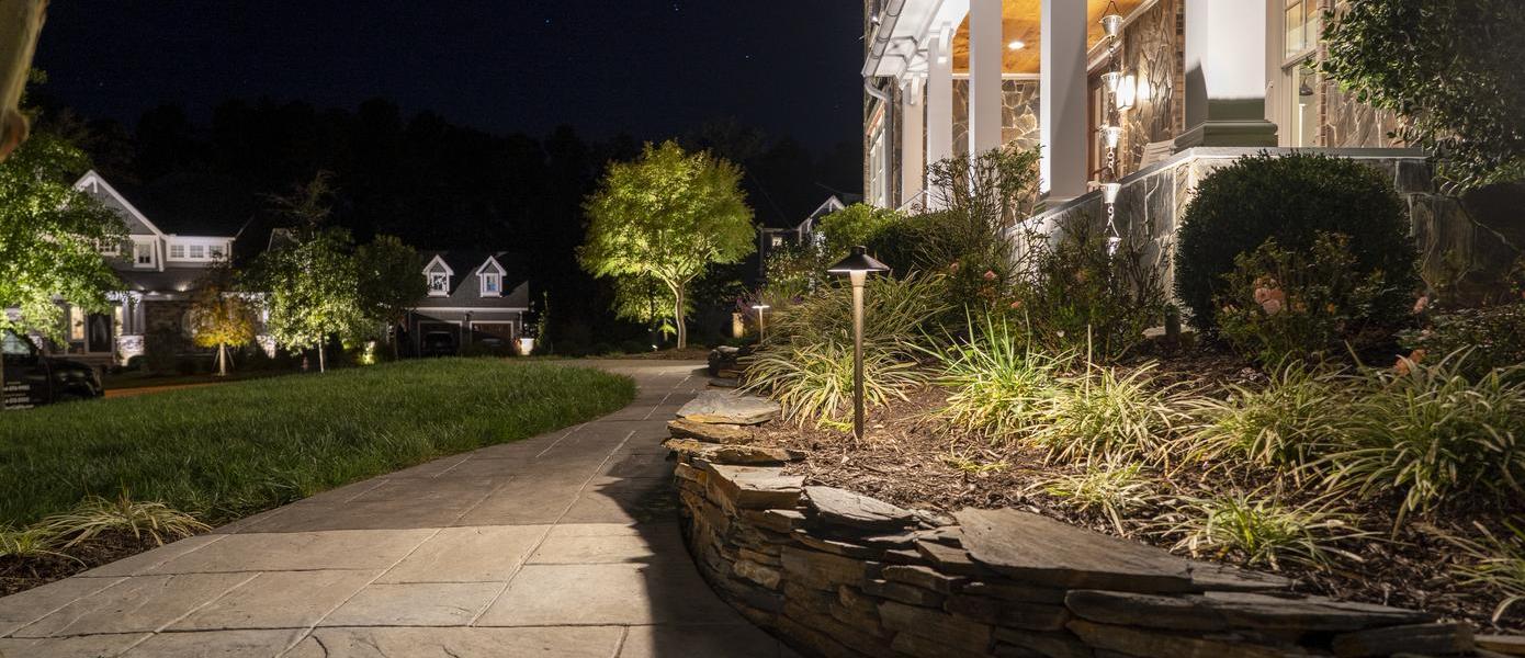 pathway brass outdoor lighting in Chapel Hill, NC