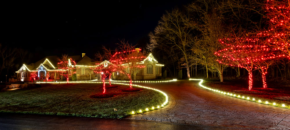 Christmas light installation St. Louis