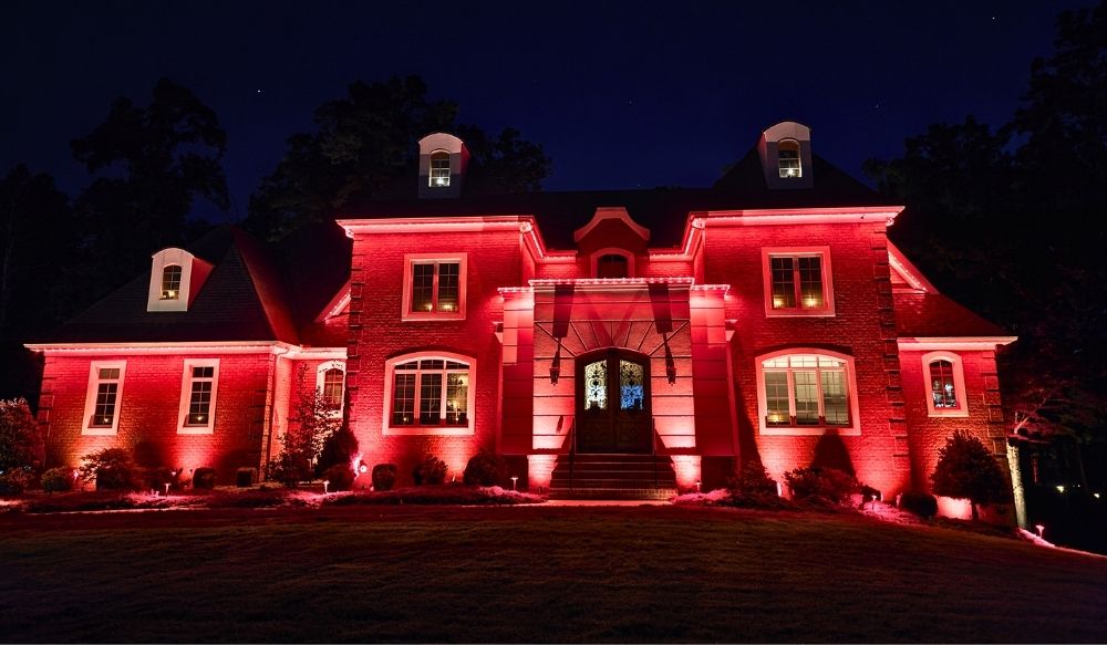 color changing landscape lighting, roofline lighting