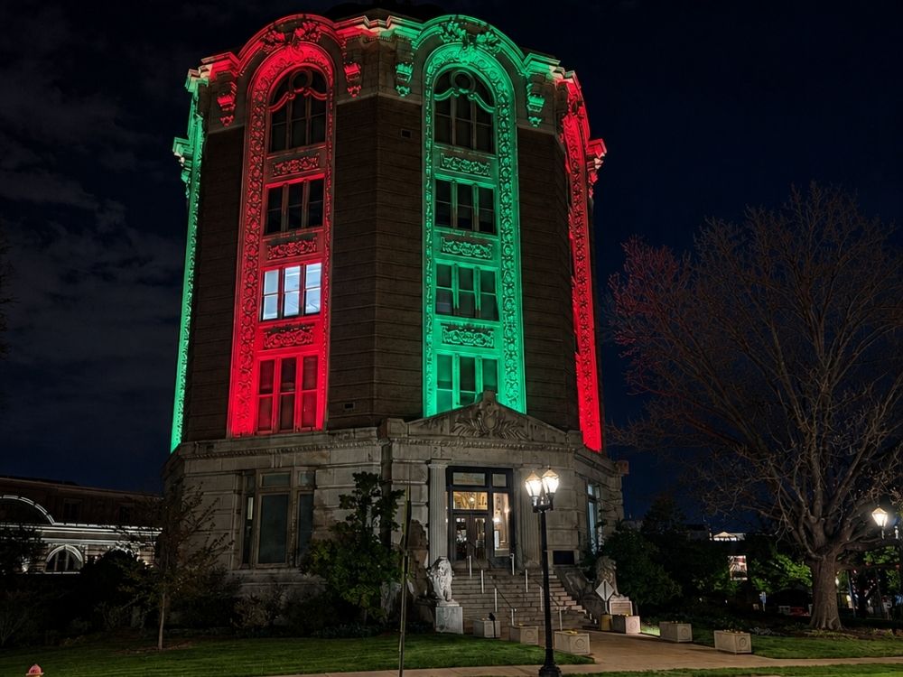commercial color changing holiday lighting University City