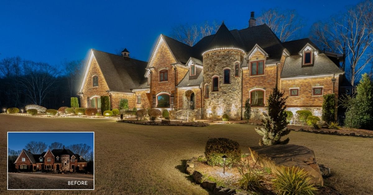 install outdoor lighting in January