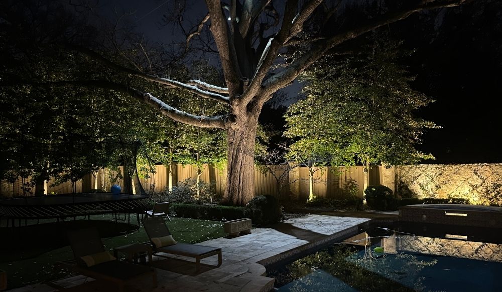 St Louis uplighting for trees, landscape lighting