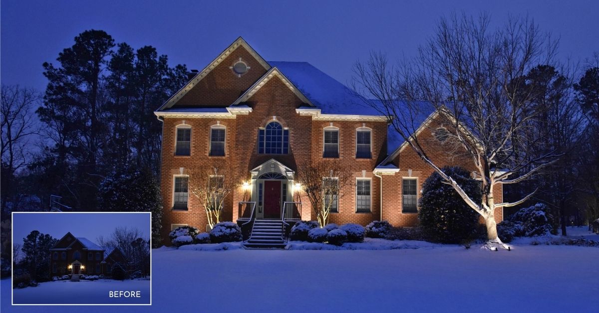 Why install outdoor lights in winter?