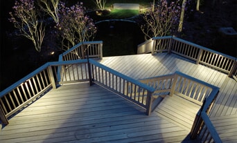 deck lighting for decks with steps 