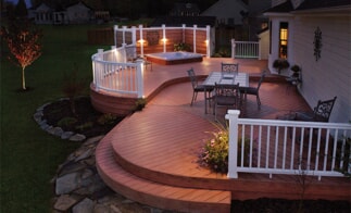 outdoor deck lighting with patio 