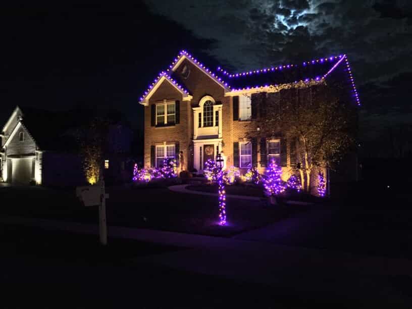 Home decorated for Halloween