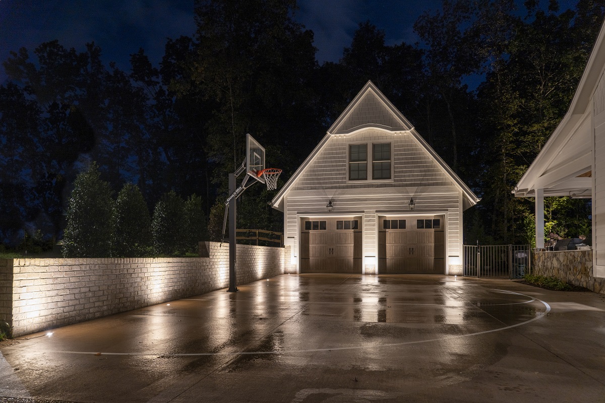 basketball court and driveway lighting