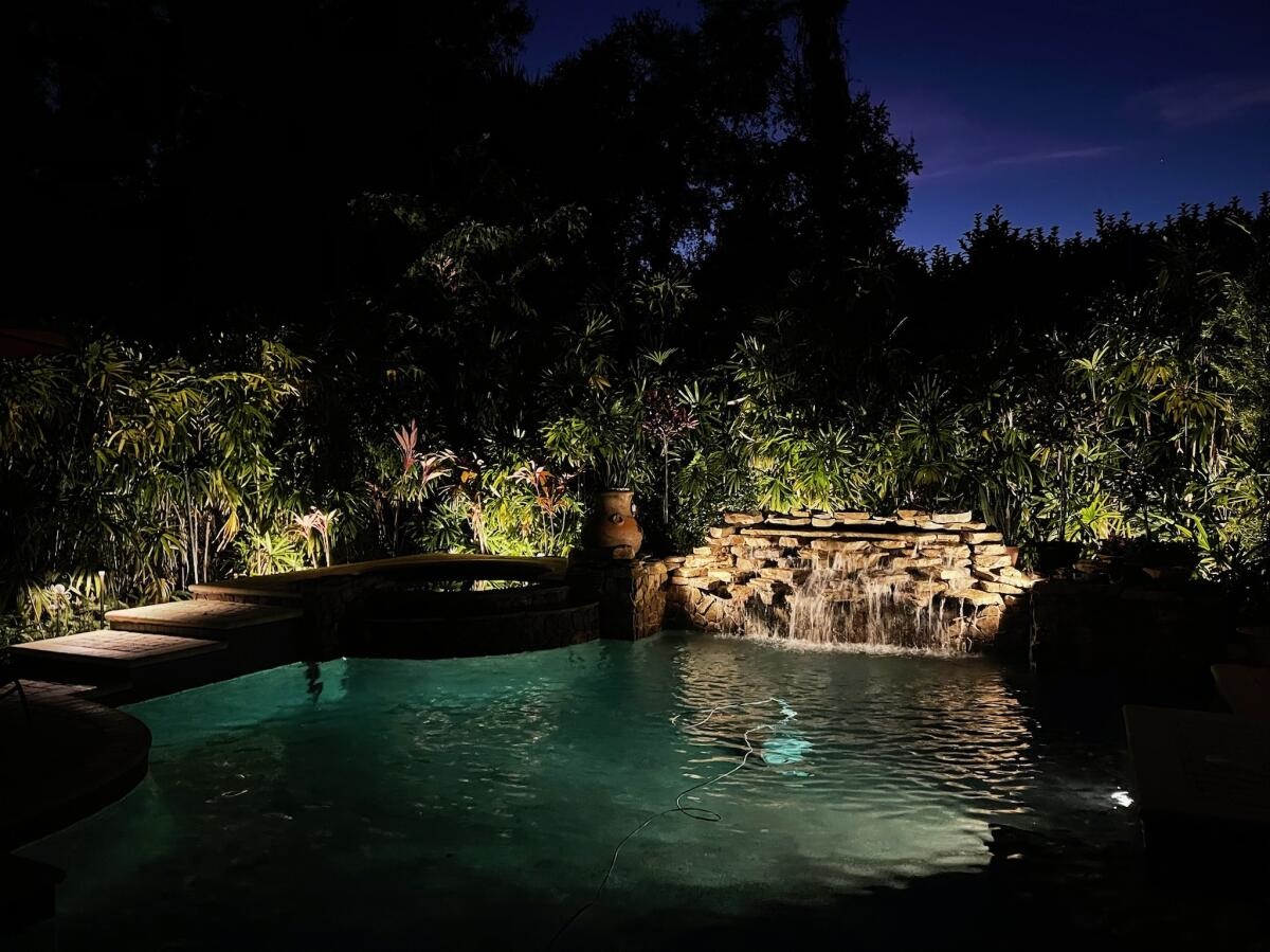 Water Feature Lighting in Palm Harbor Florida