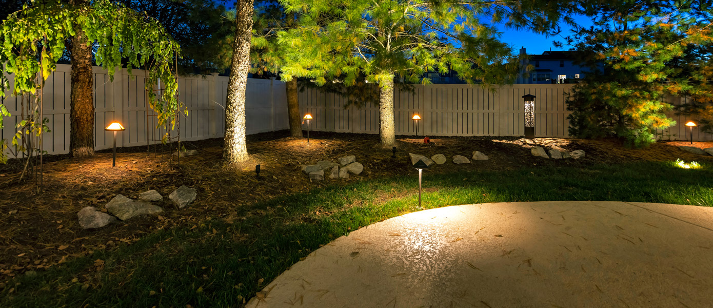 Custom path lighting in Streetsboro, Ohio brings beauty and safety at night
