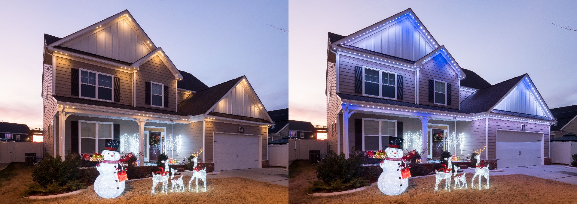 different holiday lighting options
