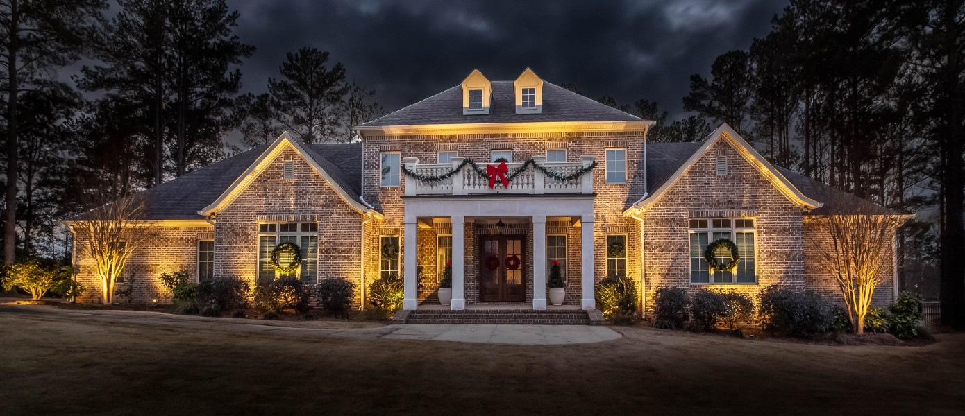 home with professional holiday lighting