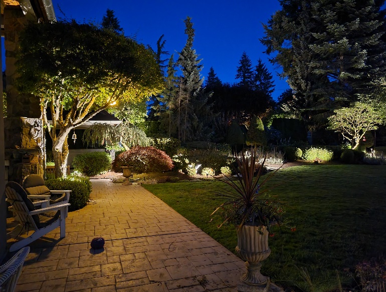 A house with trees and a lawn