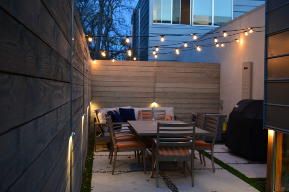 string lighting for patio over yard
